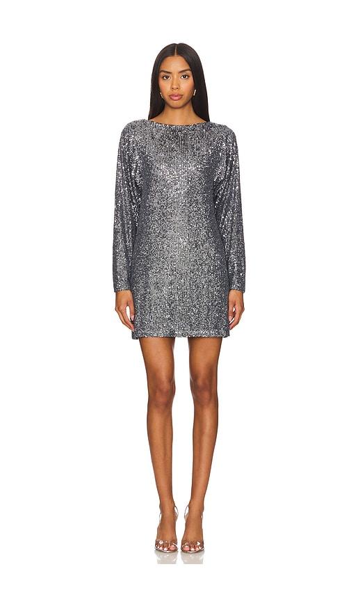 Steve Madden Ginger Dress in Metallic Silver by STEVE MADDEN