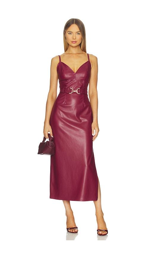 Steve Madden Kailey Dress in Burgundy by STEVE MADDEN
