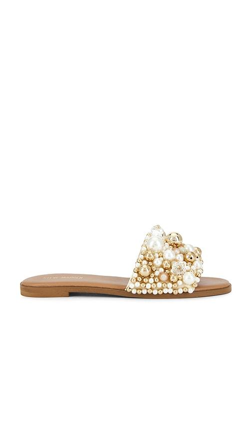 Steve Madden Klio Sandal in Orange,Beige by STEVE MADDEN