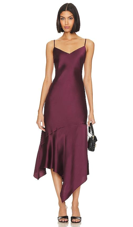 Steve Madden Lucille Slip Dress in Burgundy by STEVE MADDEN