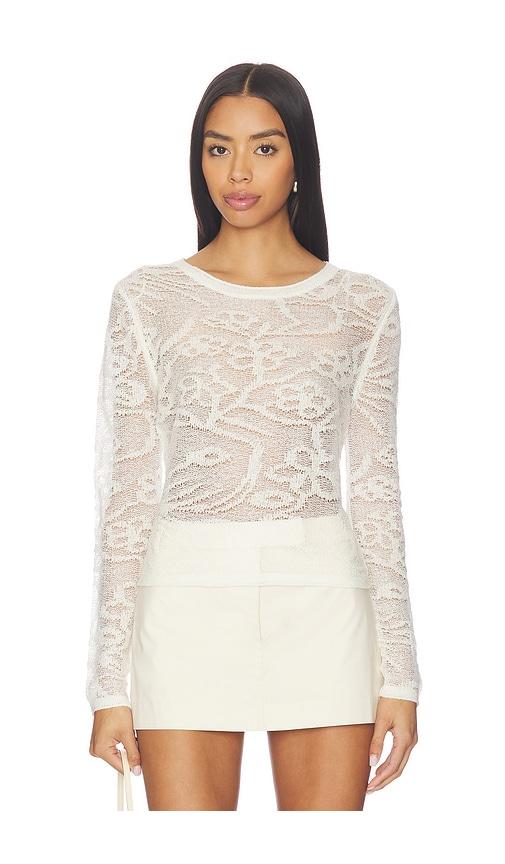 Steve Madden Megann Top in Ivory by STEVE MADDEN
