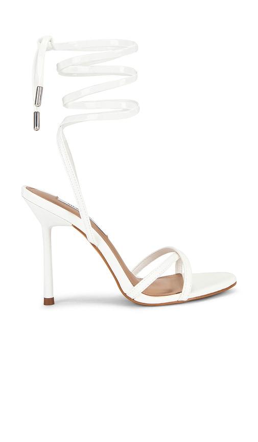 Steve Madden Nerie Strappy Heel in White by STEVE MADDEN