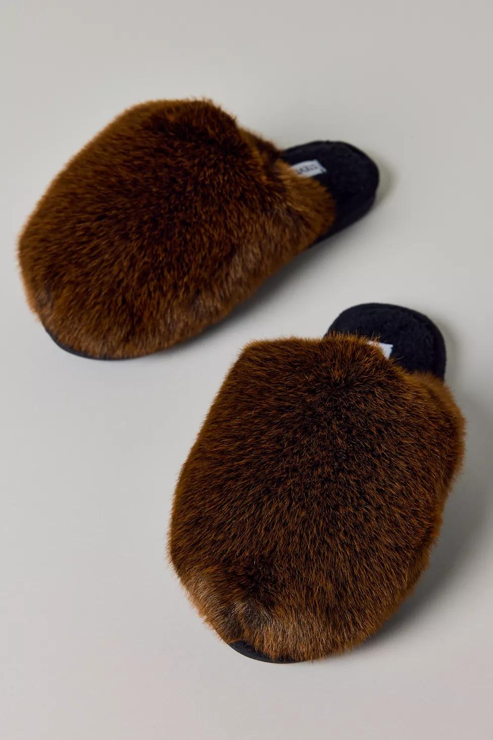 Steve Madden Poof Faux Fur Mule Slippers by STEVE MADDEN