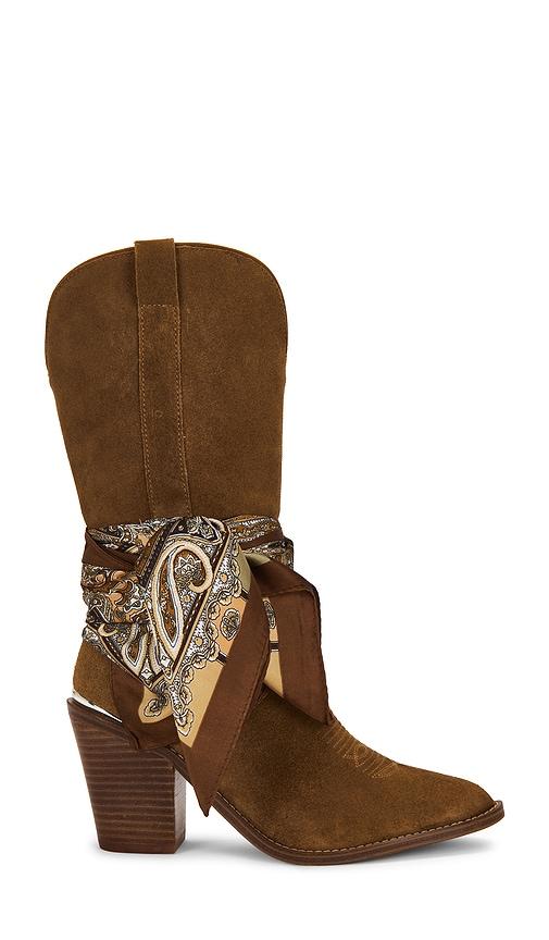 Steve Madden Sally Scarf Boots in Brown by STEVE MADDEN