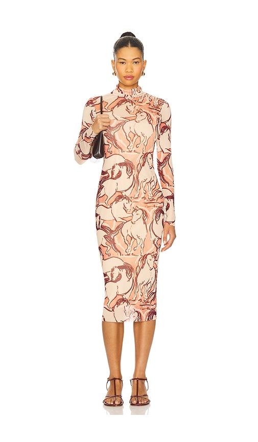 Steve Madden Vivienne Dress in Brown by STEVE MADDEN