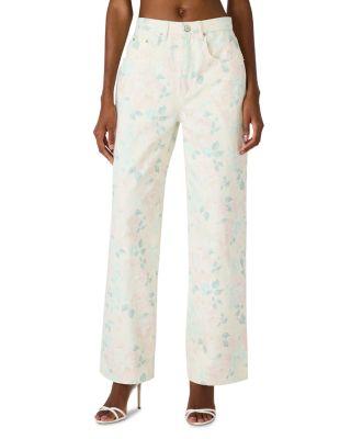 Sydnee High Rise Wide Leg Jeans in Peach Beige by STEVE MADDEN