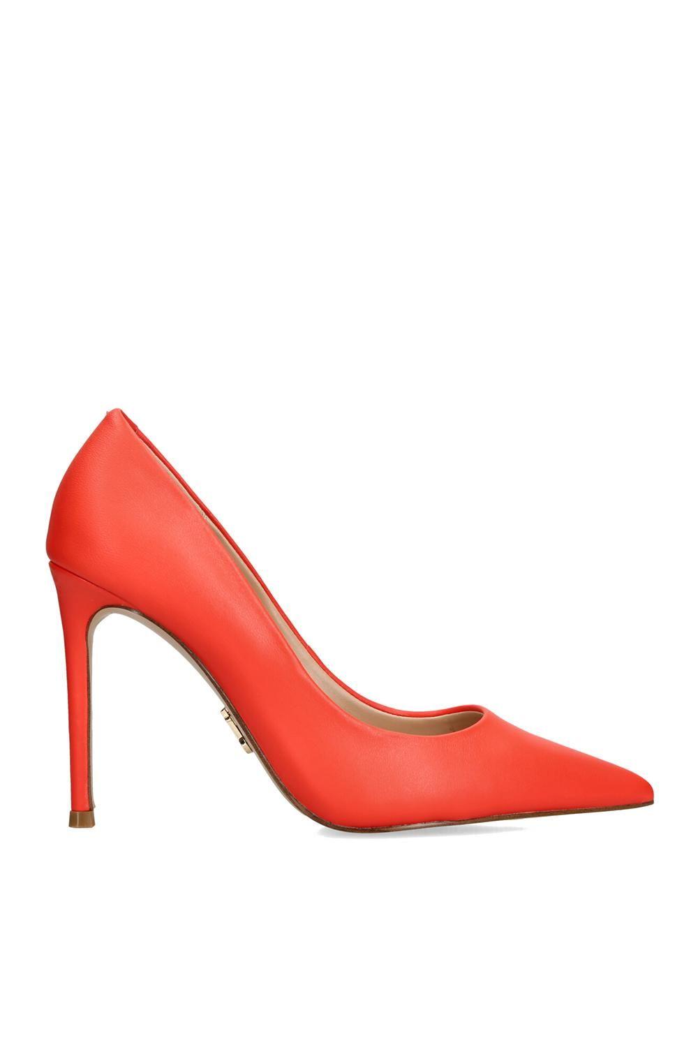 'Thrive Red' Leather Heels by STEVE MADDEN