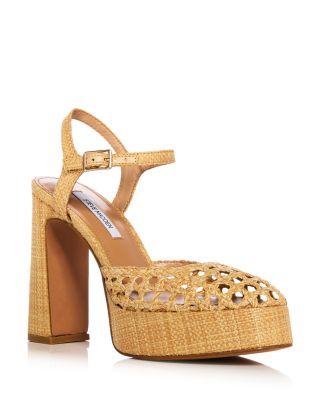 Women's Lexie Raffia Platform Pumps by STEVE MADDEN
