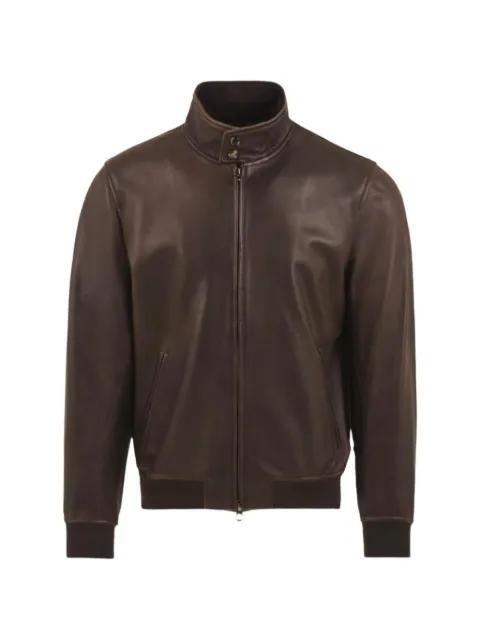 long-sleeved leather jacket by STEWART