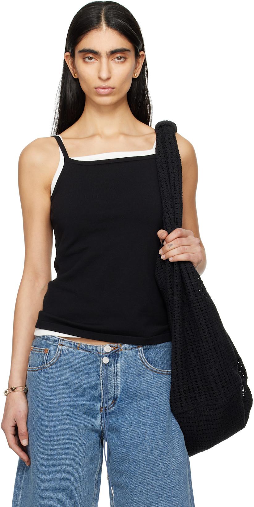 Black Square Tank Top by STILL HERE