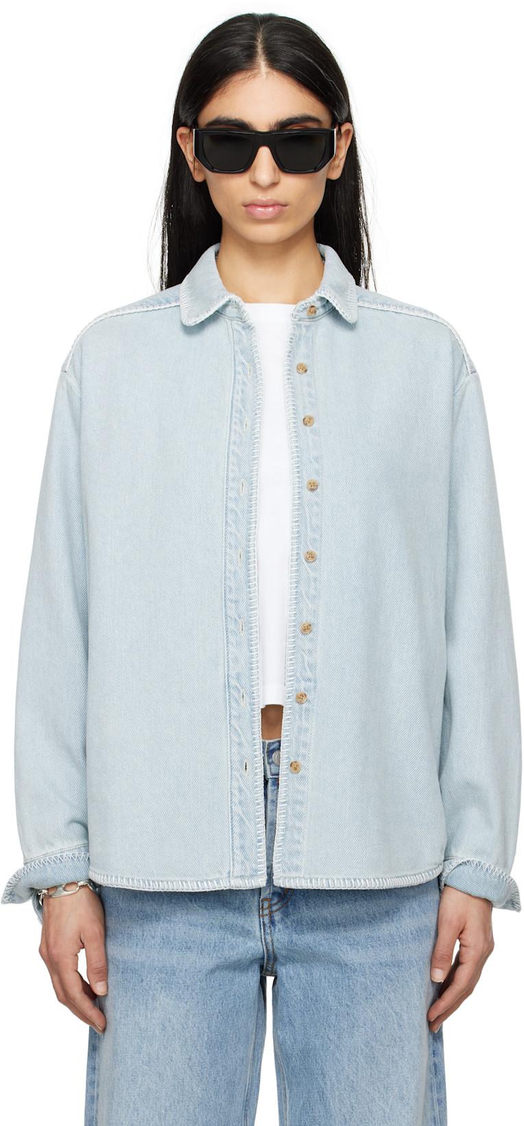Blue Western Denim Shirt by STILL HERE