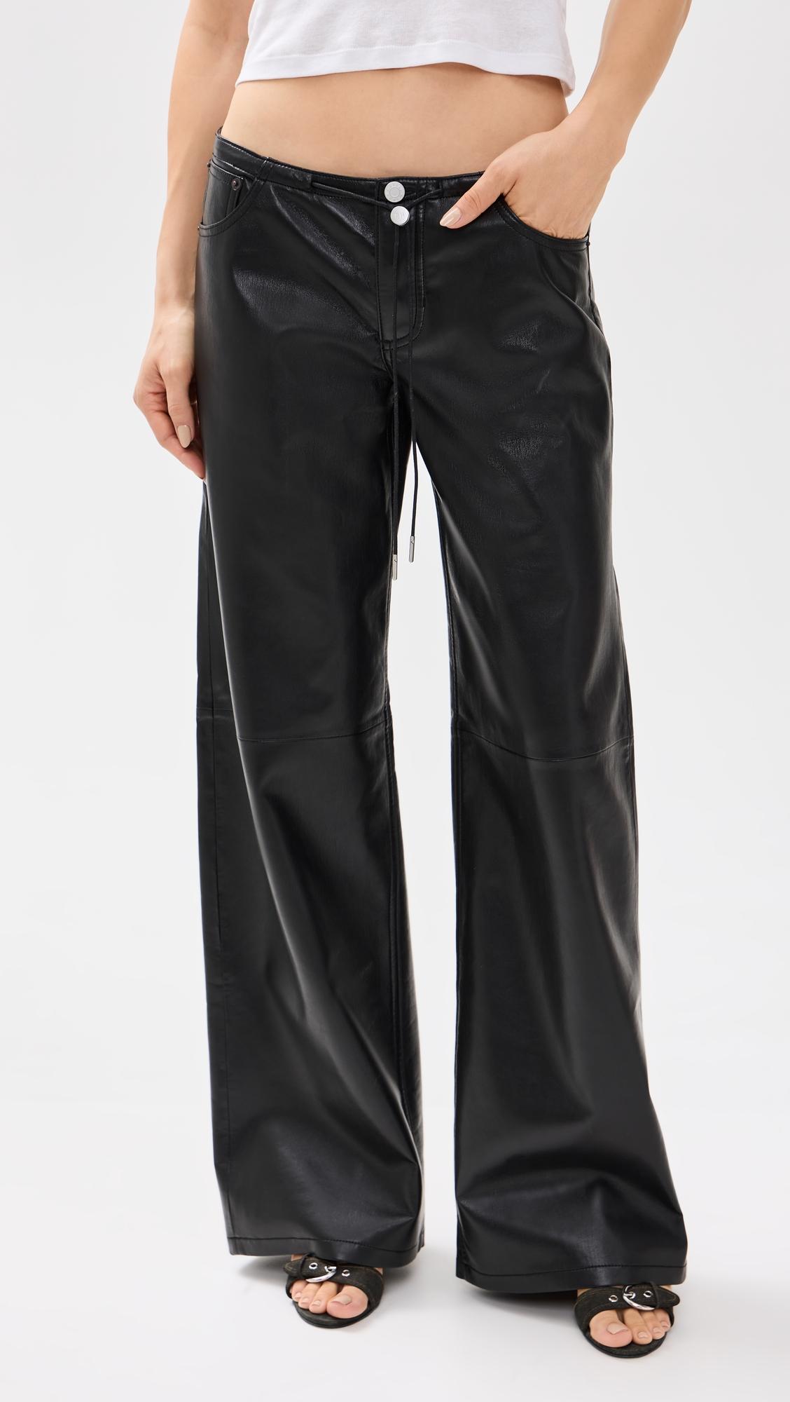 Cool Jeans in Black Leather by STILL HERE