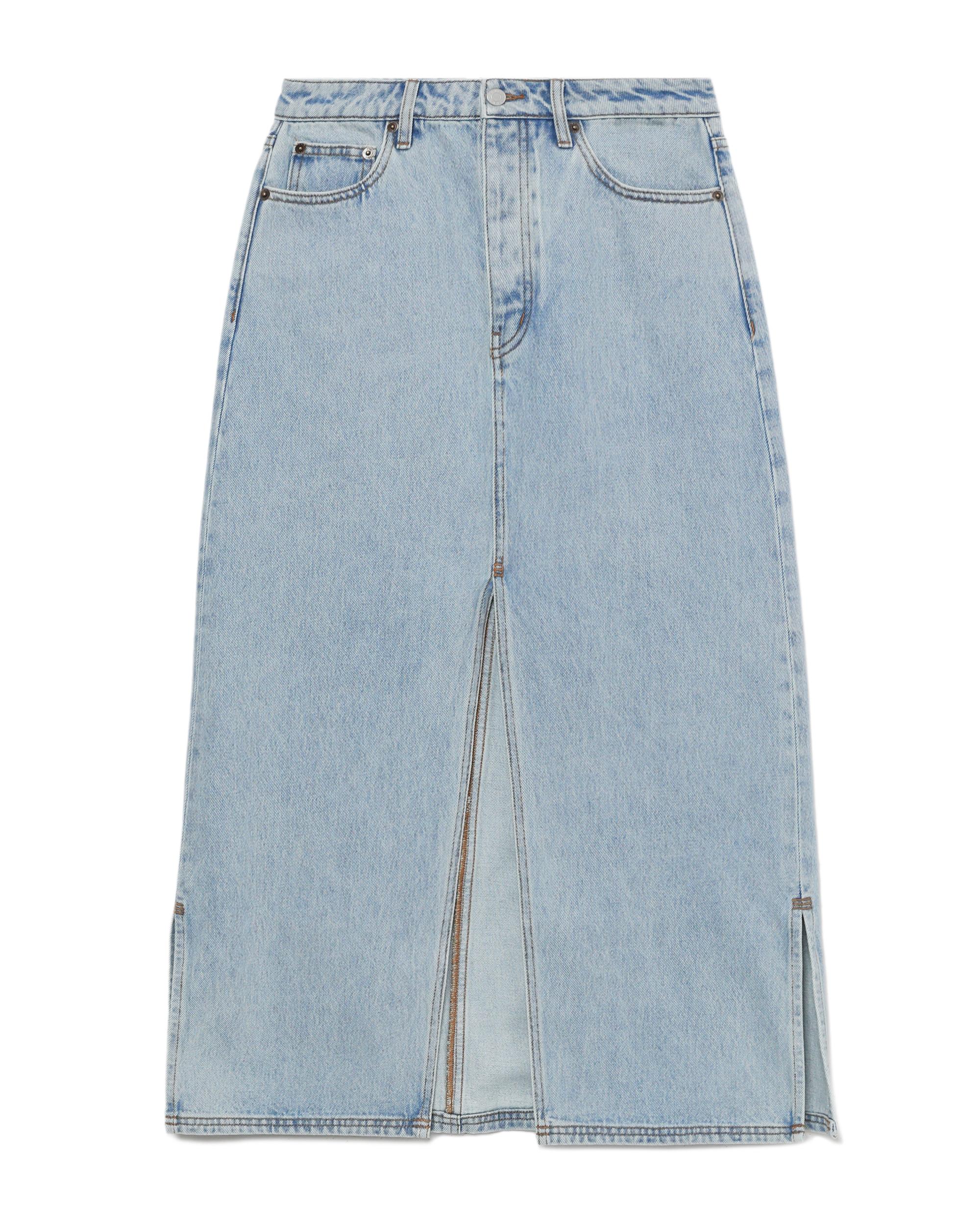 Denim midi skirt by STILL HERE