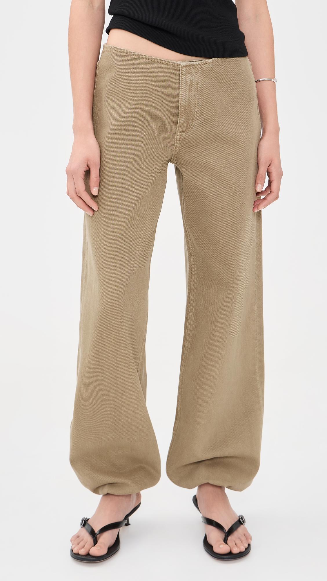 Low Rise Sport Jeans In Pear by STILL HERE