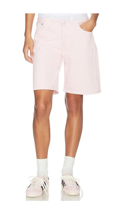 Still Here Cool Mid Rise Shorts in Pink by STILL HERE