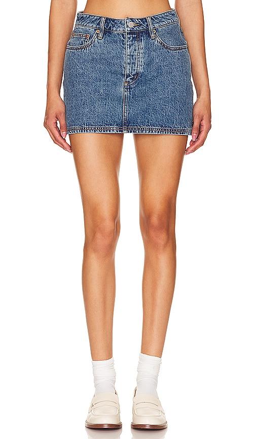 Still Here Holly Skirt in Denim-Medium by STILL HERE
