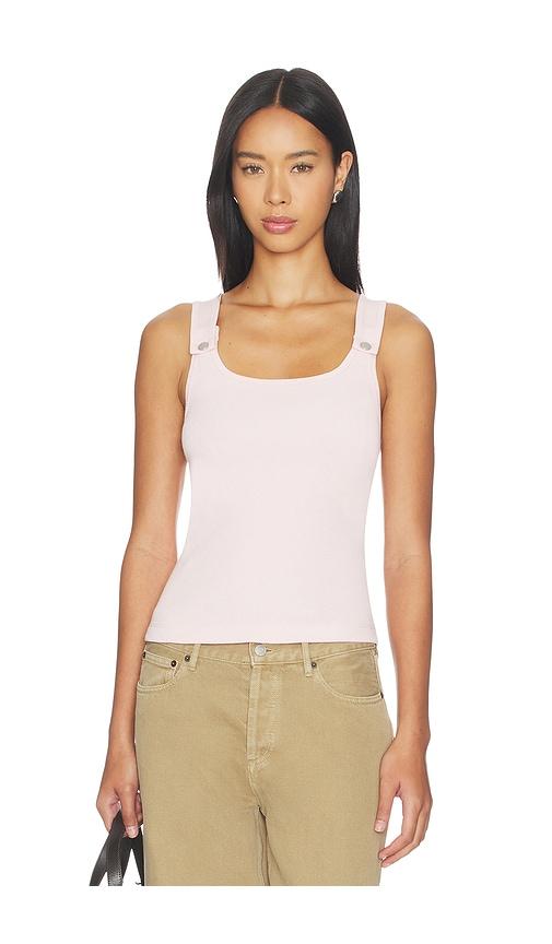 Still Here Snap Tank Top in Pink by STILL HERE