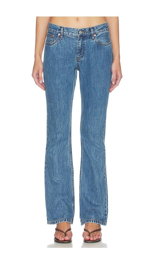 Still Here Tomorrow Low Rise Skinny Bootcut Jeans in Blue by STILL HERE