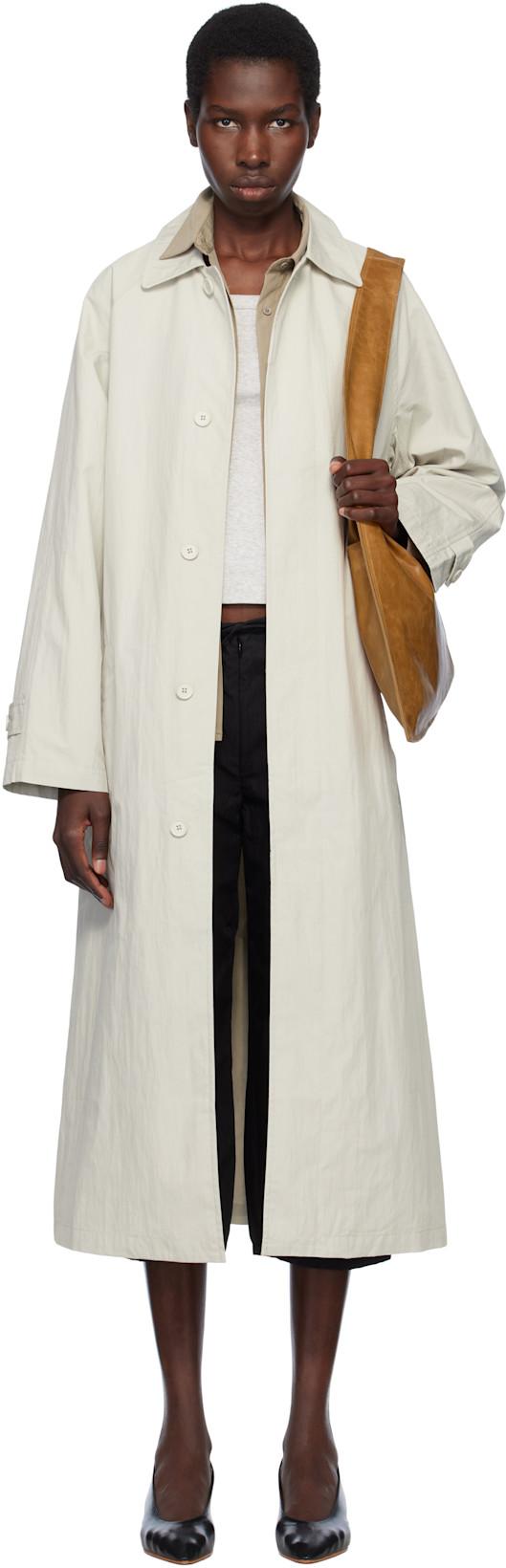 Taupe Canvas Trench Coat by STILL HERE