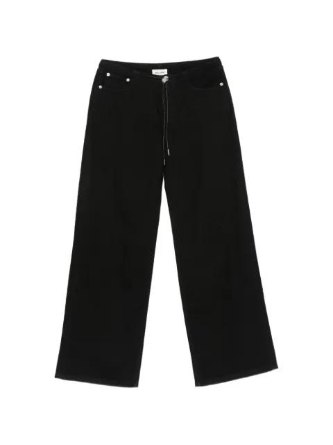 drawstring wide-leg jeans by STILL HERE