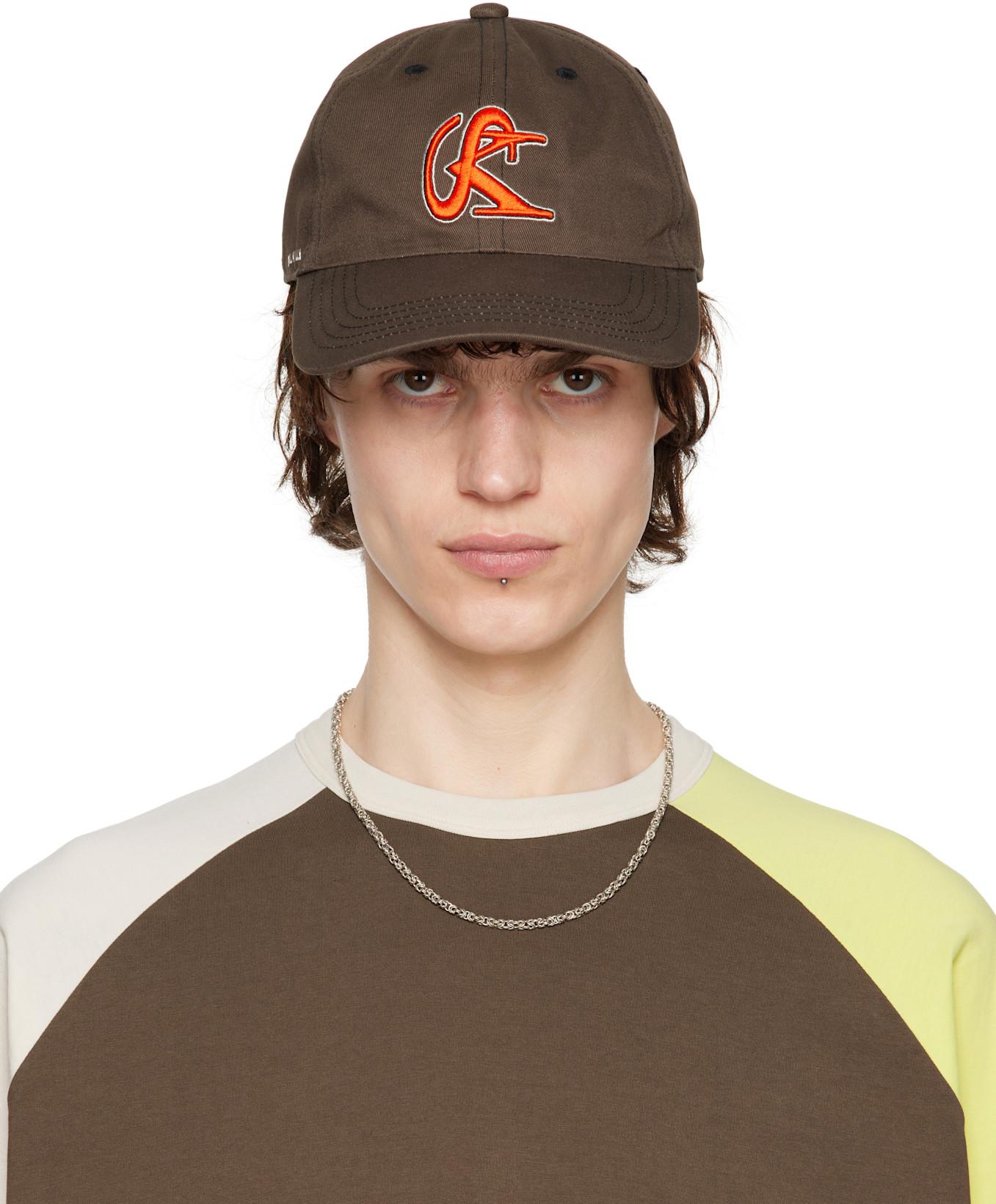 Brown 'SK' Cap by STILL KELLY