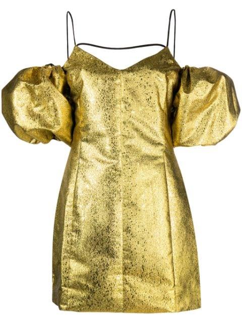 Brera puff-sleeves minidress by STINE GOYA