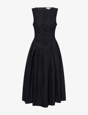 Broderie Embroidered Cotton Midi Dress by STINE GOYA