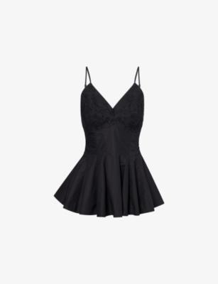 Embroidered Bustier Cotton Camisole Top by STINE GOYA