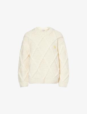 Logo-Embroidered Cable-Knit Jumper by STINE GOYA