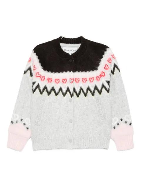 fair-isle pattern cardigan by STINE GOYA