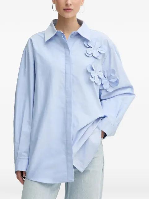 flower-appliqué shirt by STINE GOYA