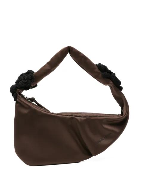 flower-appliqué shoulder bag by STINE GOYA