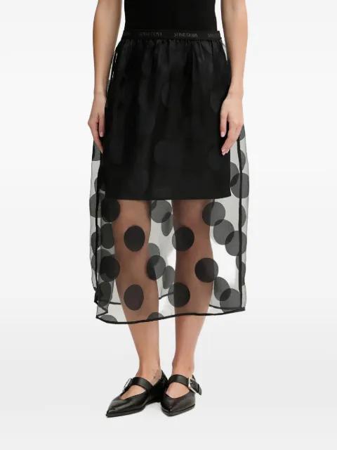 polka-dot midi skirt by STINE GOYA