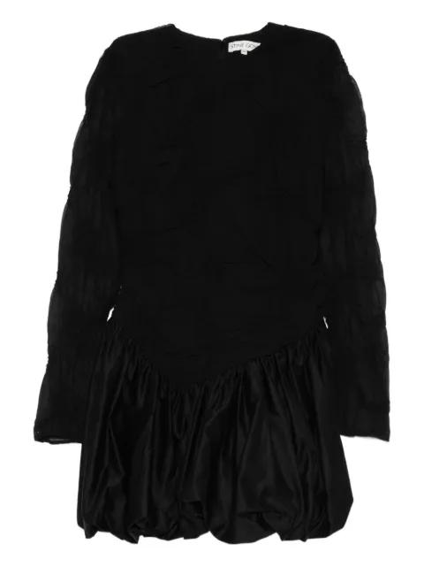 smocked-flowers mini dress by STINE GOYA