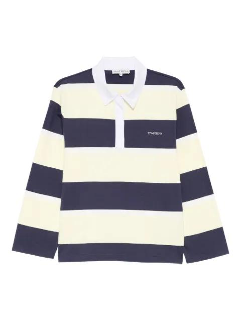 striped polo top by STINE GOYA