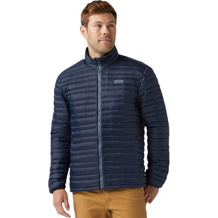 Pinion Full-Zip Down Sweater by STIO