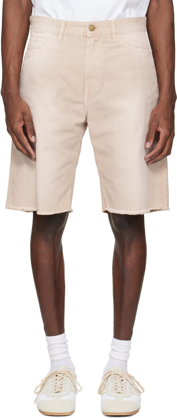 Beige 5-Pocket Chino Shorts by STOCKHOLM (SURFBOARD) CLUB