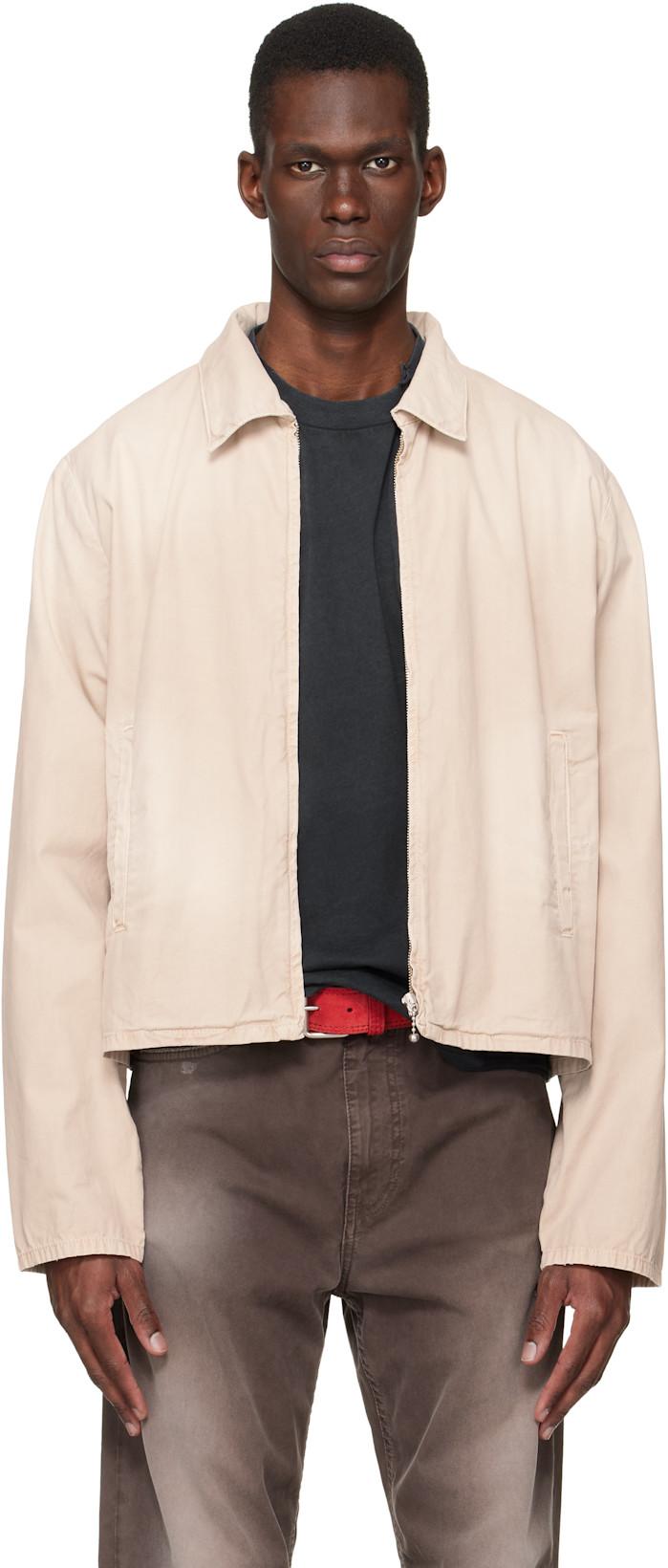 Beige Cotton Logo Jacket by STOCKHOLM (SURFBOARD) CLUB