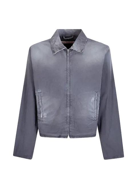 distressed logo-print jacket by STOCKHOLM SURFBOARD CLUB