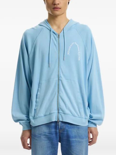 logo-print zip-up hoodie by STOCKHOLM SURFBOARD CLUB