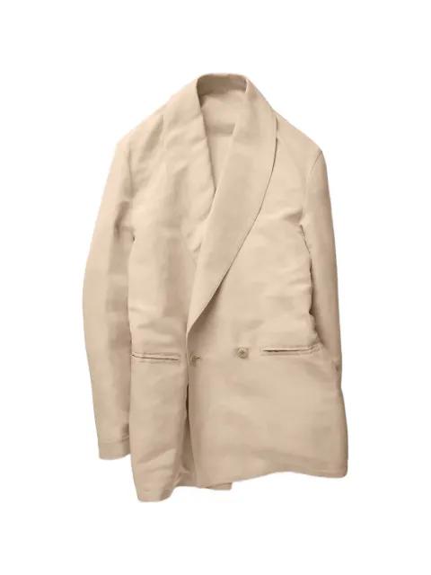 double-breasted shawl-lapel jacket by STOFFA