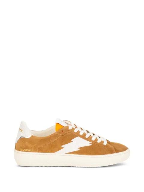 Power lightning-bolt suede sneakers by STOKTON