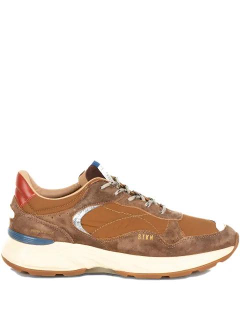 Reverse panelled sneakers by STOKTON