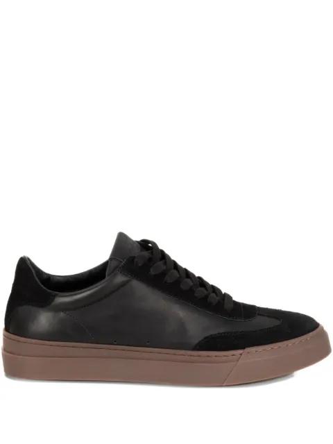 panelled leather sneakers by STOKTON