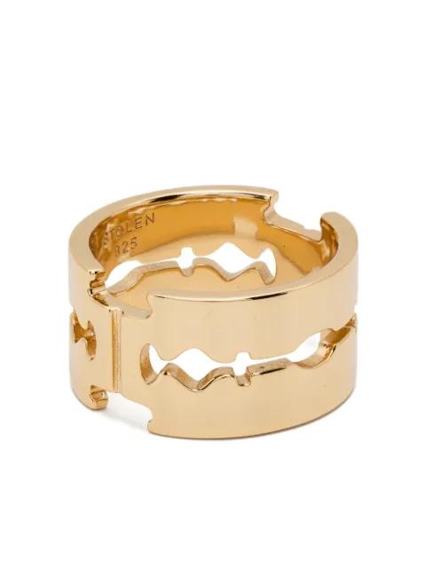 double blade ring by STOLEN GIRLFRIENDS CLUB