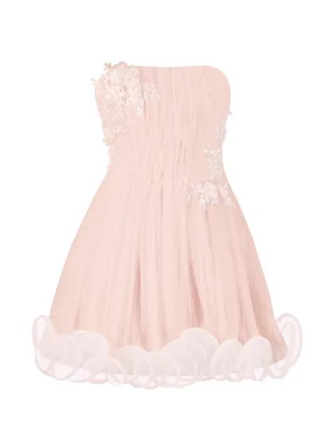 Ms.Tutu floral-appliqué ruffled mini dress by STOLEN STORES