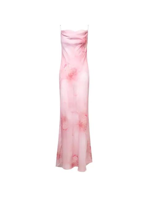 cowl-neck floral-print maxi dress by STOLEN STORES