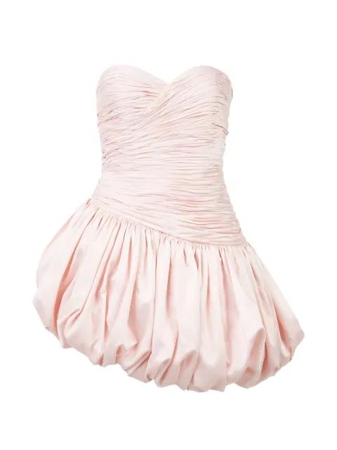 ruched-bodice bubble-hem dress by STOLEN STORES