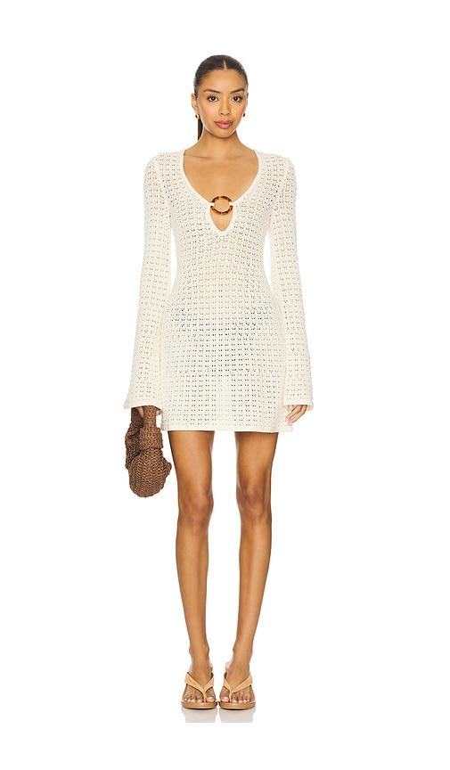 Stone Cold Fox x REVOLVE Bobby Pointelle Mini Dress in Ivory by STONE COLD FOX