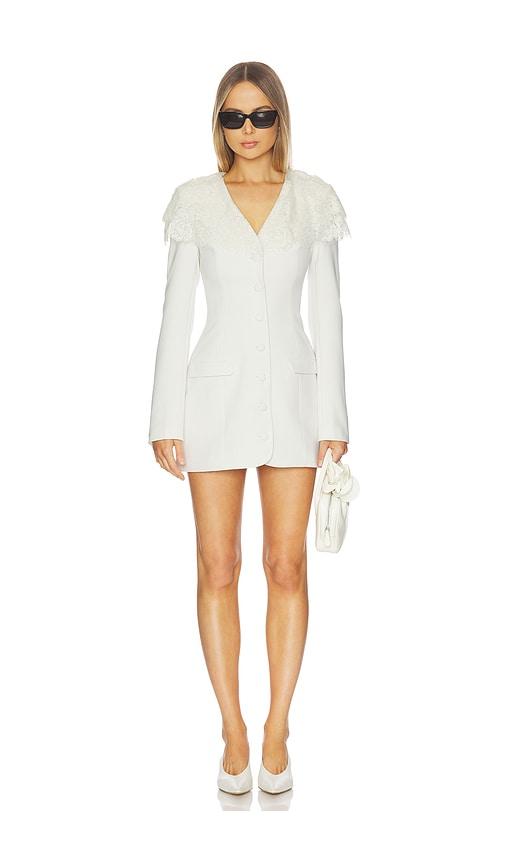 Stone Cold Fox x REVOLVE Bonnie Blazer Dress in Ivory by STONE COLD FOX